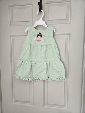 Gymboree Corduroy Dress 2T – Ballerina Embroidered – Toddler Girl Dress